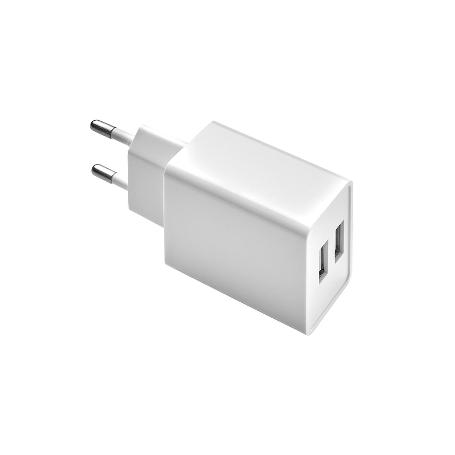 CARGADOR USB DOS TOMAS 2.1 AMPERIOS. 5 V. ADAPTADOR ENCHUFE USB CARGADOR USB DE PARED, ANDROID, IPHONE, SMARTPHONES