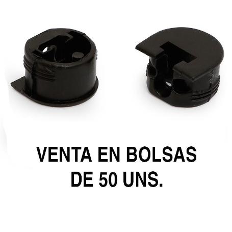 SOPORTE CAZOLETA LUNA NEGRO (50U)