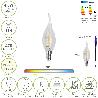 BOMBILLA LED FILAMENTO VELA LLAMA E14. 4,5 WATT. EQUIVALE A 35 WATT. 470 LUMENES. LUZ NEUTRA 4000º K.