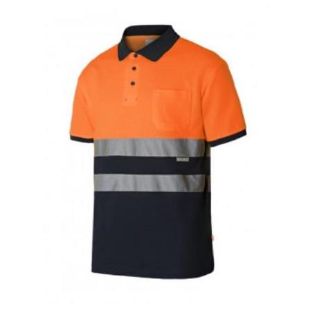 POLO ALTA VISIBILIDAD MANGA CORTA BICOLOR 55% ALGODON VARIOS COLORES TALLAS S-XXL TALLA S ALTA VISIBILID NRNJA NARI