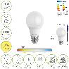 BOMBILLA LED ESTANDAR ROSCA E27. 16 WATT. EQUIVALE A 130 WATT. 1901 LUMENES. LUZ CALIDA 2.700º K.