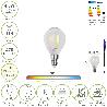 BOMBILLA LED FILAMENTO ESFERA ROSCA E14. 4,5 WATT. EQUIVALE A 35 WATT. 470 LUMENES. LUZ NEUTRA 4000º K.