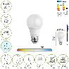 BOMBILLA LED ESTANDAR ROSCA E27. 4.9 WATT. EQUIVALE A 40 WATT. 480 LUMENES. LUZ FRIA (6500º K.)