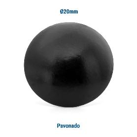 TACHUELA LISA HIERRO Ø20 ACABADO PAVONADO (CAJA 100)