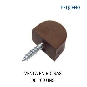 SOPORTE ESTANTE PQ CON TORNILLO MARRON (100U)