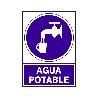 SEÑAL 672 PLAS.345X245 AGUA POTABLE