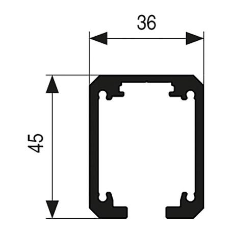 GUIA ALUMINIO ANODIZADO SLID-150 2M 2812