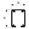 GUIA ALUMINIO ANODIZADO SLID-150 3M 2813