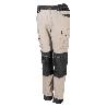 PANTALON BICOLOR CANVAS STRETCH CON BOLSILLOS FLOTANTES VARIOS COLORES TALLA S-XXL TALLA M ROPA BICOLOR BEIGE NEGRO