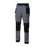 PANTALON BICOLOR CANVAS STRETCH CON BOLSILLOS FLOTANTES VARIOS COLORES TALLA S-XXL TALLA S ROPA BICOLOR GRIS NEGRO