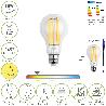 BOMBILLA LED FILAMENTO STANDAR ROSCA E27. 18 WATT. EQUIVALE A 130 WATT. 2462 LUMENES. LUZ CALIDA 2.700 º K.