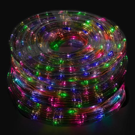 LUCES NAVIDAD TUBO LUZ MULTICOLOR 1200 LEDS USO EXTERIORES / INTERIORES PROTECCIÓN IP44 ROLLO 50 METROS CON 3 KITS 