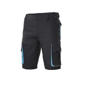 BERMUDA BICOLOR ASTRO NEGRO/CELESTE TALLA EUROPEA TALLA 40