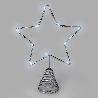 GUIRNALDA ADORNO LUCES NAVIDAD ESTRELLA ARBOL NAVIDAD LUZ BLANCO FRIO. 10 LEDS. USO INTERNO PROTECCIÓN IP20. 2 BATE