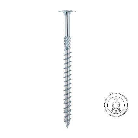 TORNILLO PÉRGOLA CON ARANDELA TORX ACABADO ZINCADO LARGO 180MM