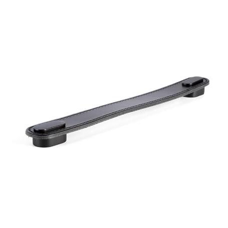 TIRADOR PIEL MODELO OBLONG ACABADOS NEGRO, BEIGE Y MARRÓN ACABADO NEGRO - NEGRO DISTANCIA 160