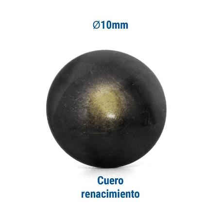TACHUELA LISA HIERRO LATONADO Ø10 MARCA Q&Q DIAM.TACH 10MM. ACABADO CUERO (CAJA 1000)
