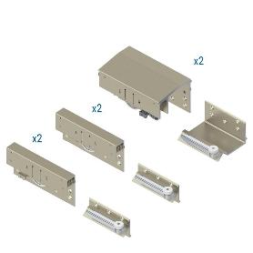 KIT PUERTA EXT-INT SP 30-48 PYRAMID 3P MAX. 80KG SP PYRAMID 22-30MM