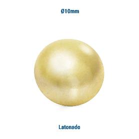 TACHUELA LISA HIERRO Ø10 ACABADO LATONADO (CAJA 1000)