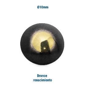 TACHUELA LISA HIERRO Ø10 ACABADO BRONCE RENACIM (CAJA 1000)