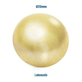 TACHUELA LISA HIERRO Ø20 ACABADO LATONADO (CAJA 100)