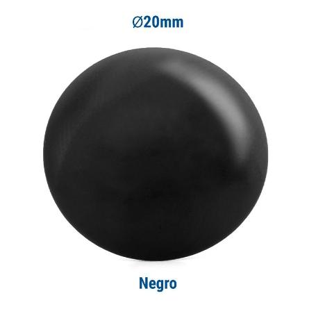 TACHUELA LISA HIERRO Ø20 MARCA Q&Q DIAM.TACH 20MM ACABADO NEGRO (CAJA 180)