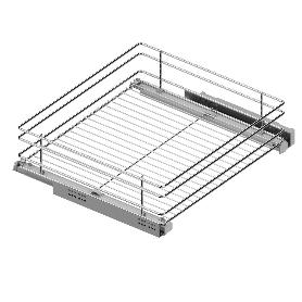 BANDEJA MULTIUSO CALHA M300 H120 CROMO  CON GUIA OCULTA CA, EXTRACCIÓN TOTAL 30KG. SP16-19. ALTURA (H) 150 MODULO M