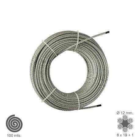 CABLE GALVANIZADO  12 MM. (ROLLO 100 METROS) NO ELEVACION