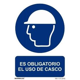 SEÑAL USO OBLI. CASCO 300X400MM RD21000