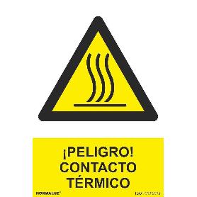 SEÑAL PELIGRO CONTACTO TERMICO 300X400MM RD21070