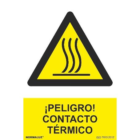 SEÑAL PELIGRO CONTACTO TERMICO 300X400MM RD21070