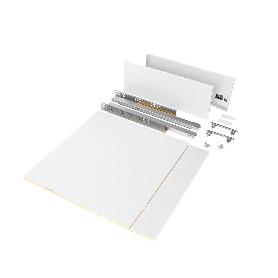  KIT DE CAJÓN PARA COCINA O BAÑO VERTEX DE ALTURA 178MM CON TABLEROS INCLUIDOS, MÓDULO 600MM, PINTADO BLANCO