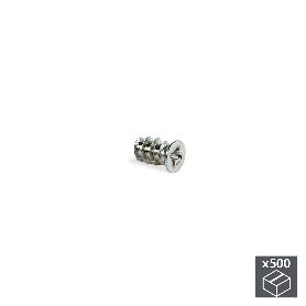  TORNILLOS, CABEZA PLANA POZIDRIVE, D. 6,2 MM, 13 MM, EURO, ACERO, NIQUELADO