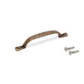 EMUCA TIRADOR PARA MUEBLE NAIROBI, L139MM, INTEREJE 96MM, ZAMAK, BRONCE