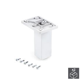  PIE REGULABLE PARA MUEBLE SMARTFEET, CENTRAL, REGULABLE 100 - 110 MM, PLÁSTICO, BLANCO