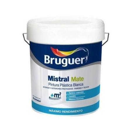 PINTURA MISTRAL 15 LTS. BLANCO BRUGUER