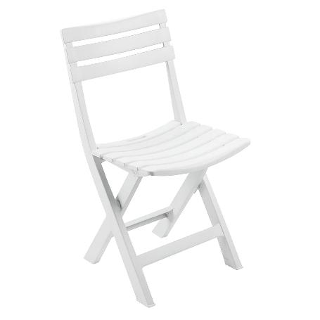 SILLA RESINA PLEGABLE BLANCA BIRKI