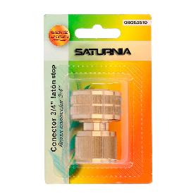 CONECTOR MANGUERA CON FUNCIÓN STOP FABRICADO EN LATON  3/4 HEMBRA, ADAPTADOR GRIFO, CONECTOR GRIFO A CONECTOR RAPID