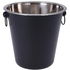 CUBO CHAMPAN NEGRO INOXIDABLE 20 CM