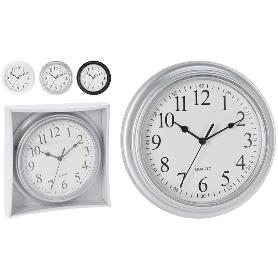 RELOJ PARED PLASTICO 22,5 CM SURTIDO