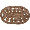 ALFOMBRA TAPETE OVAL VEGETAL 80X50 CM