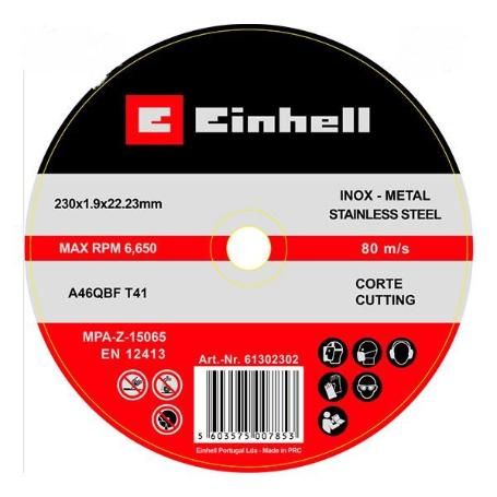 DISC CORTE 230 X 2MMINOX Y METAL 61302302