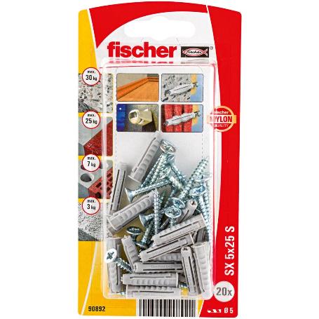 BLISTER 20 TACO SX 5*25 SK 90892 FISCHER