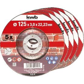 PACK 5 DISCS CORTE PIEDRA 125X3X22,23MM 49792295