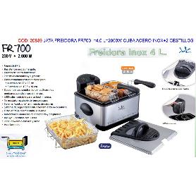 JATA FREIDORA FR700   4,0 L 2000W CUBA ACERO INOX+2 CESTILLOS