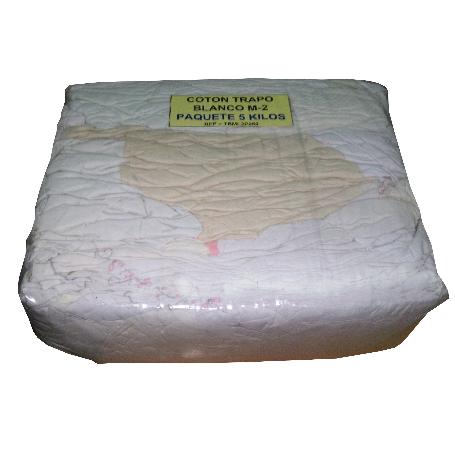 COTON TRAPO BLANCO M-2  PAQ.5 KG TBML2P050