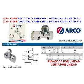 ARCO VALVULA LLAVE ESCUADRA COLECT A-80 C-H 1-2-M3-8 NV716 1U-CJ