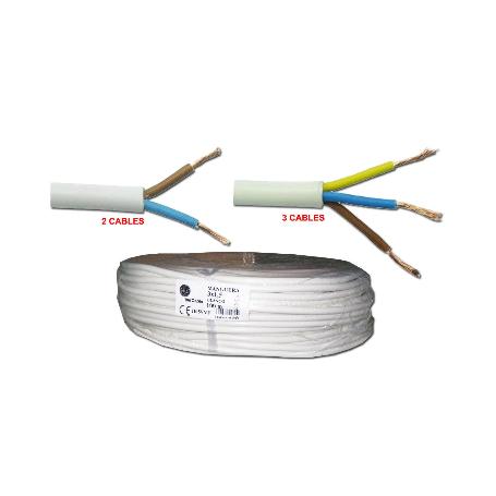 CABLE ELECTRICO MANGUERA 2X1,00 MM DE 100 MT BLANCO M2X1BL