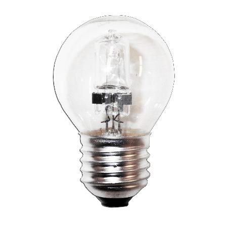 LUZ DLU LAMPARA HALOG.ESFERICA CLARA ECO30 230V-42W E14 FLE3U020