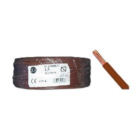 CABLE ELECTRICO FLEXIBLE L-HALOGENOS 2,5 MMX100MT MARRON H2,5MR